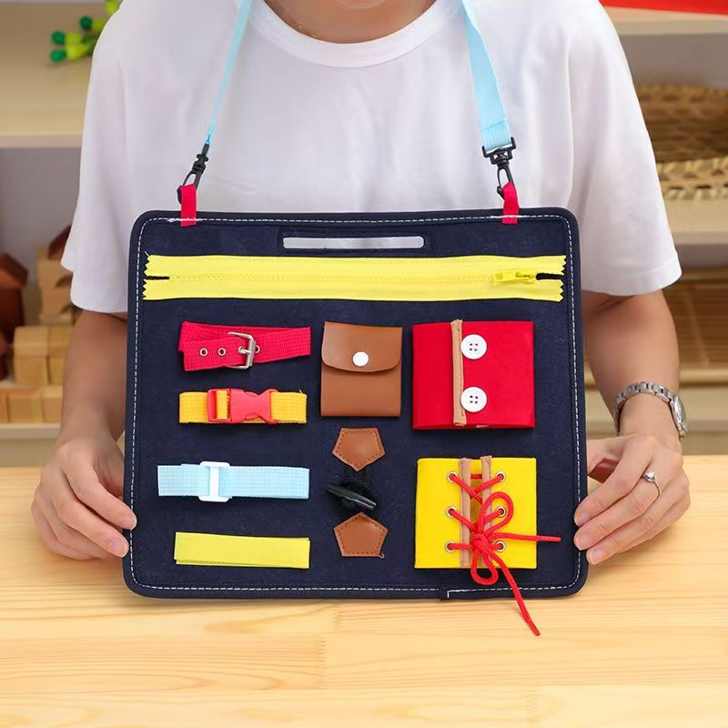 Kids Education Books - Montessori Busy Board for Toddlers Basic