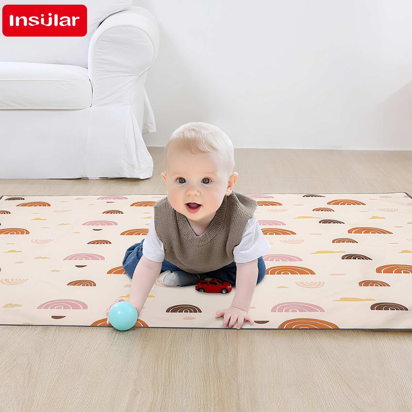 Kids Education Nursery - INSULAR Kids Educational Mattress Foldable Baby