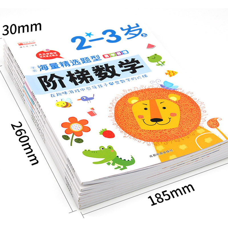 Kids Education Books - Preschool Step-by-Step Math Workbook for Kids