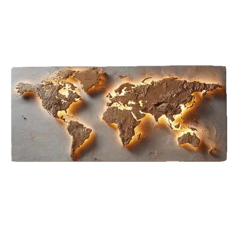 Puzzle Map World - World map puzzle wall pendant wall