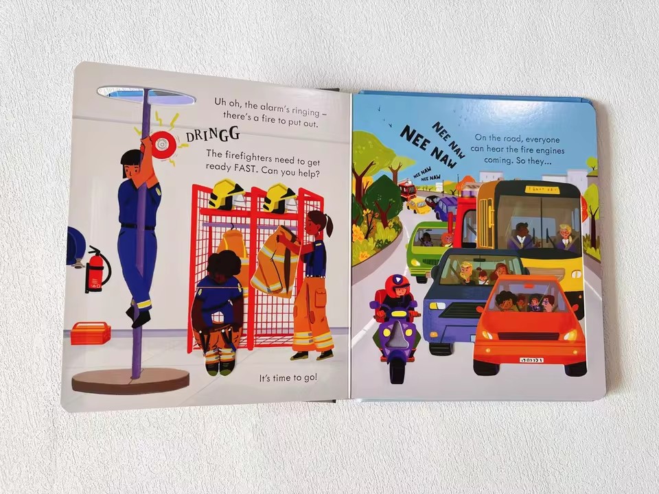 Usborne Peep Inside How A Fire - Kids Education Books review and price