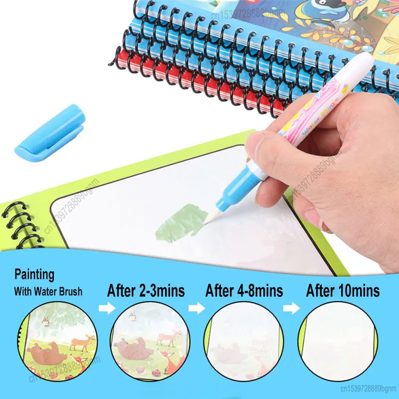 Cartoon Magic Water Painting C - Kids Education Books review and price