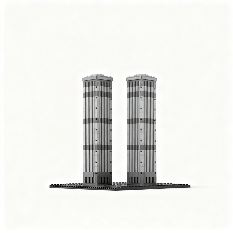 2301pcs MOC World Trade Center - Kids Education Center review and price