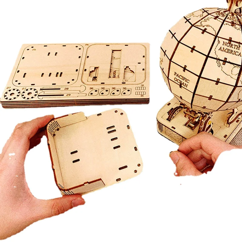 3D Globe Wooden Puzzle Toy Mec - Puzzle Map World review and price