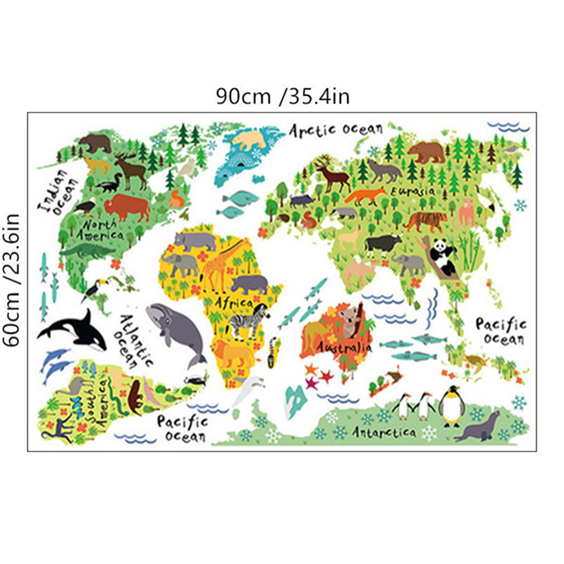 Cartoon Animal Territory Map V - Puzzle Map World review and price