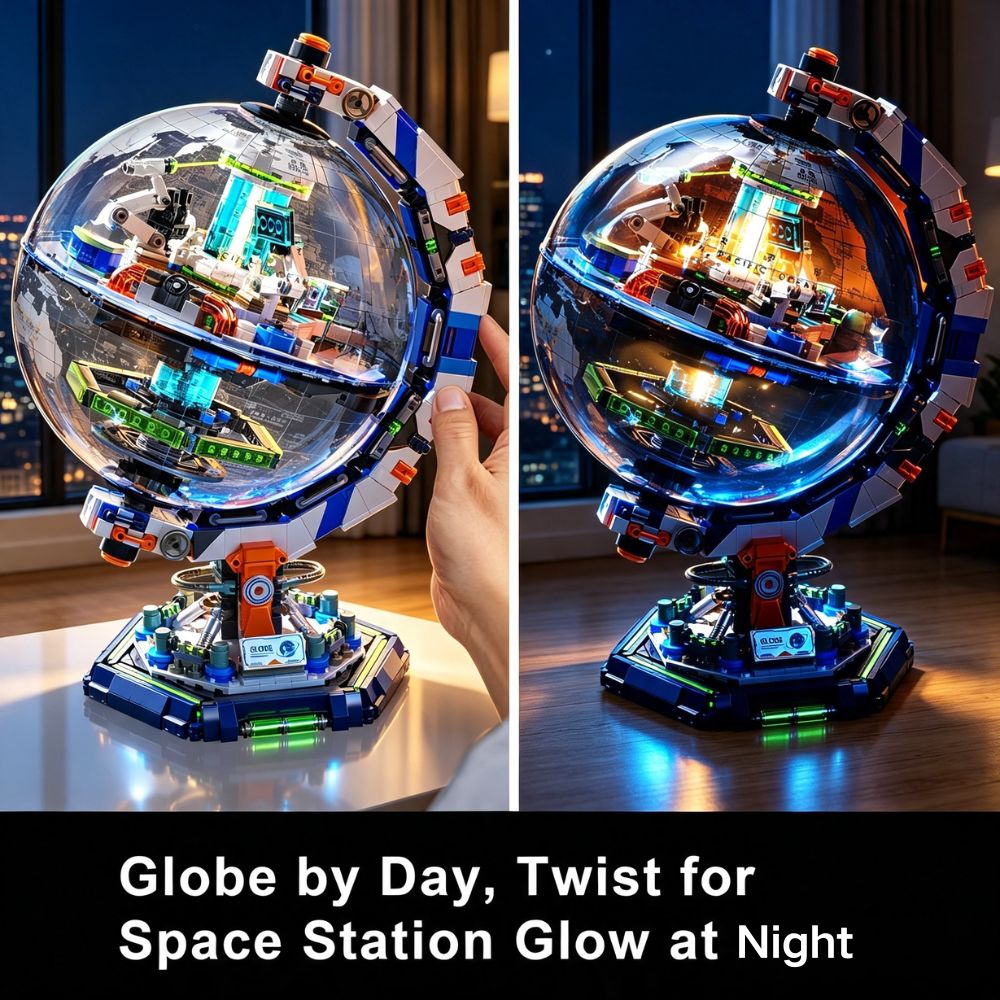 KAVOWORLD 1793pcs Space Statio - Puzzle Map World review and price