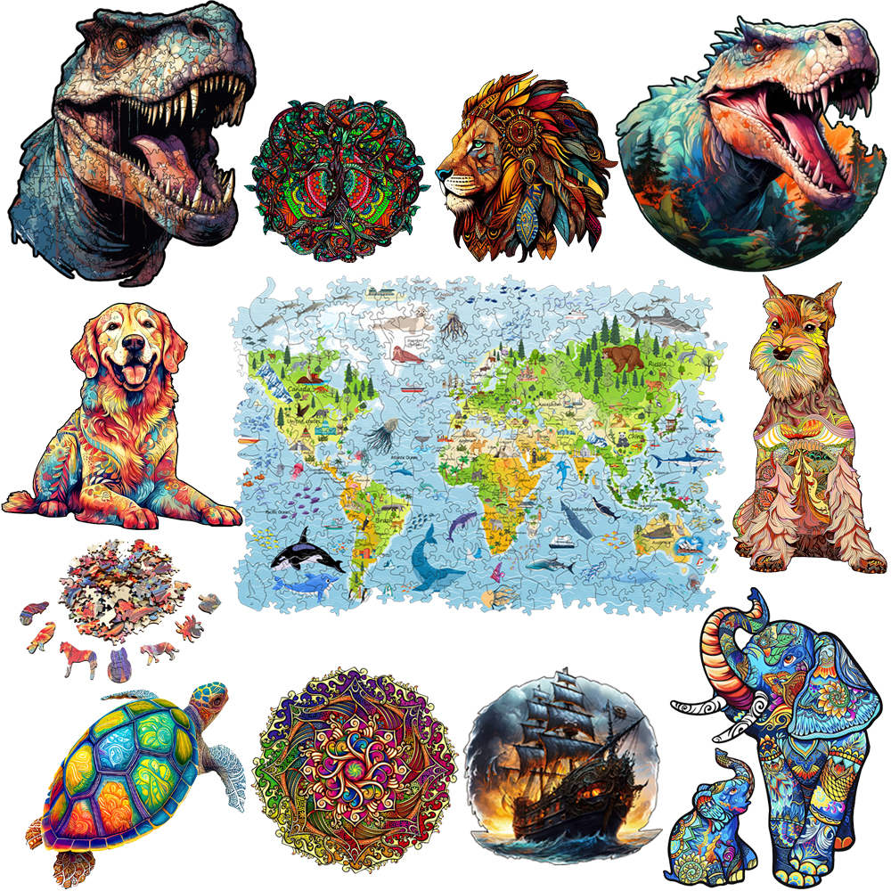 DIY Wood Jigsaw for Kids Adult - Puzzle Map World review and price