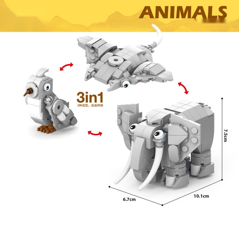 Animal Building Blocks Dinosau - Kangaroo Kids Education review and price