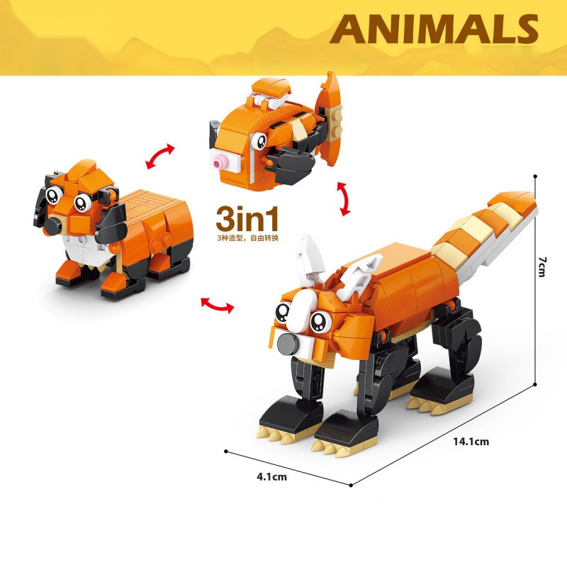 Animal Building Blocks Dinosau - Kangaroo Kids Education review and price