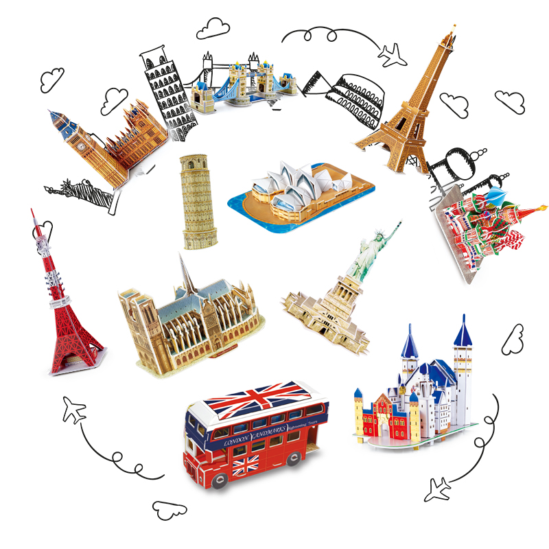 40 Style World Famous Architec - Puzzle Map World review and price